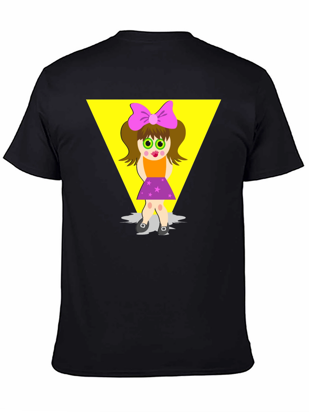 Cartoon Girl Graphic Tee - Funky Style