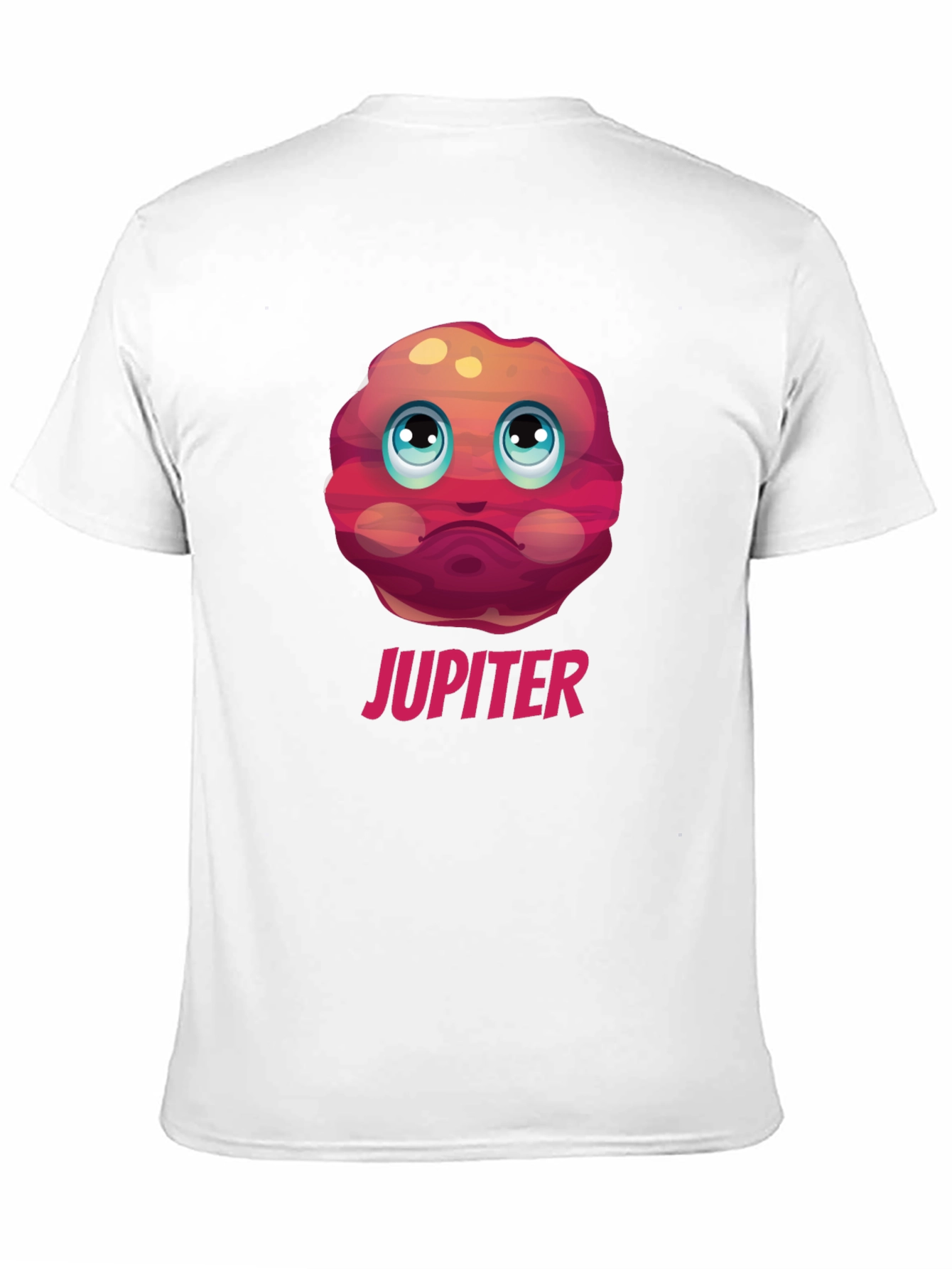 Jupiter Planet Graphic Tee - Black Cotton T-Shirt