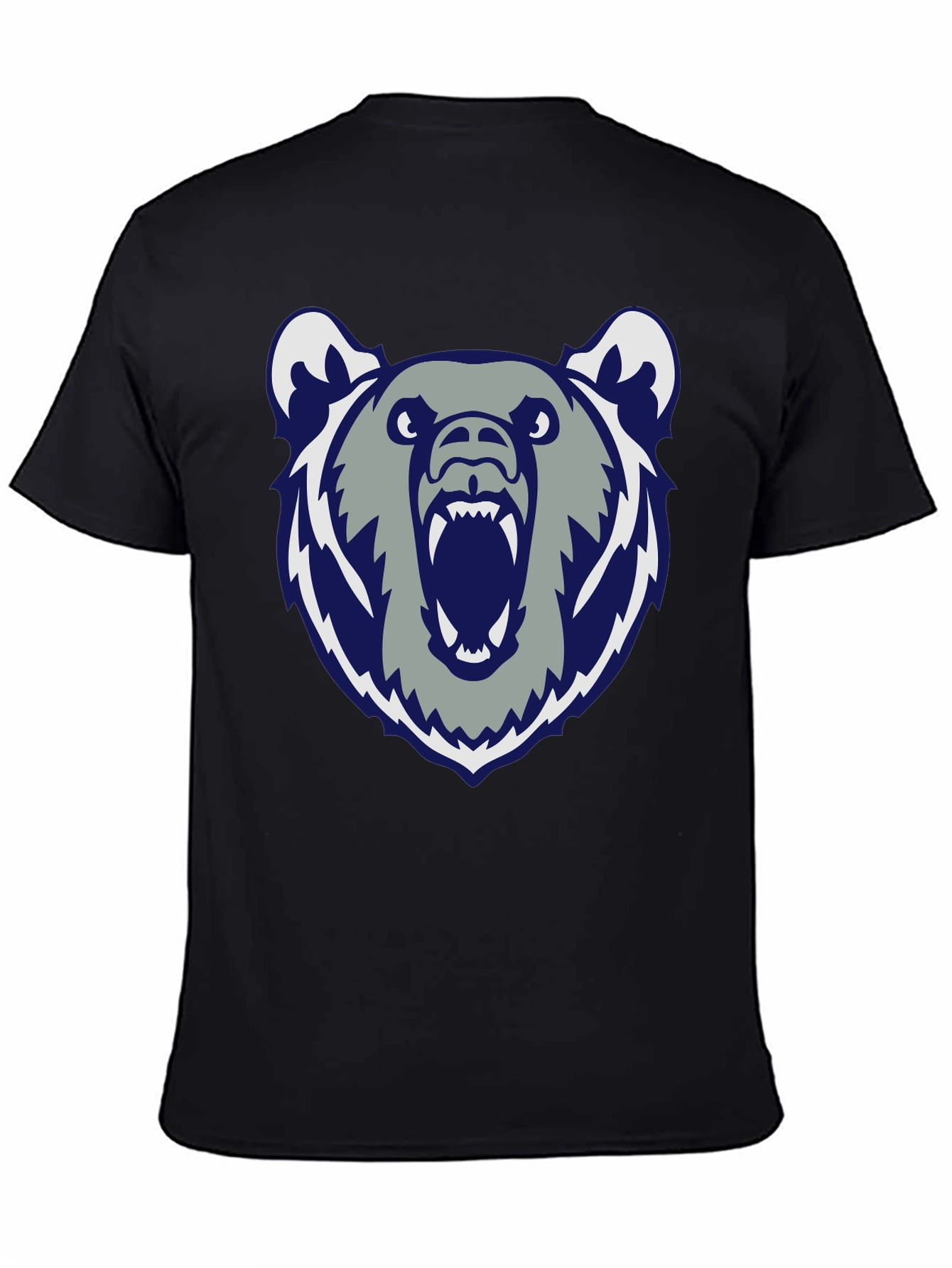 Mens Black Bear Graphic Tee