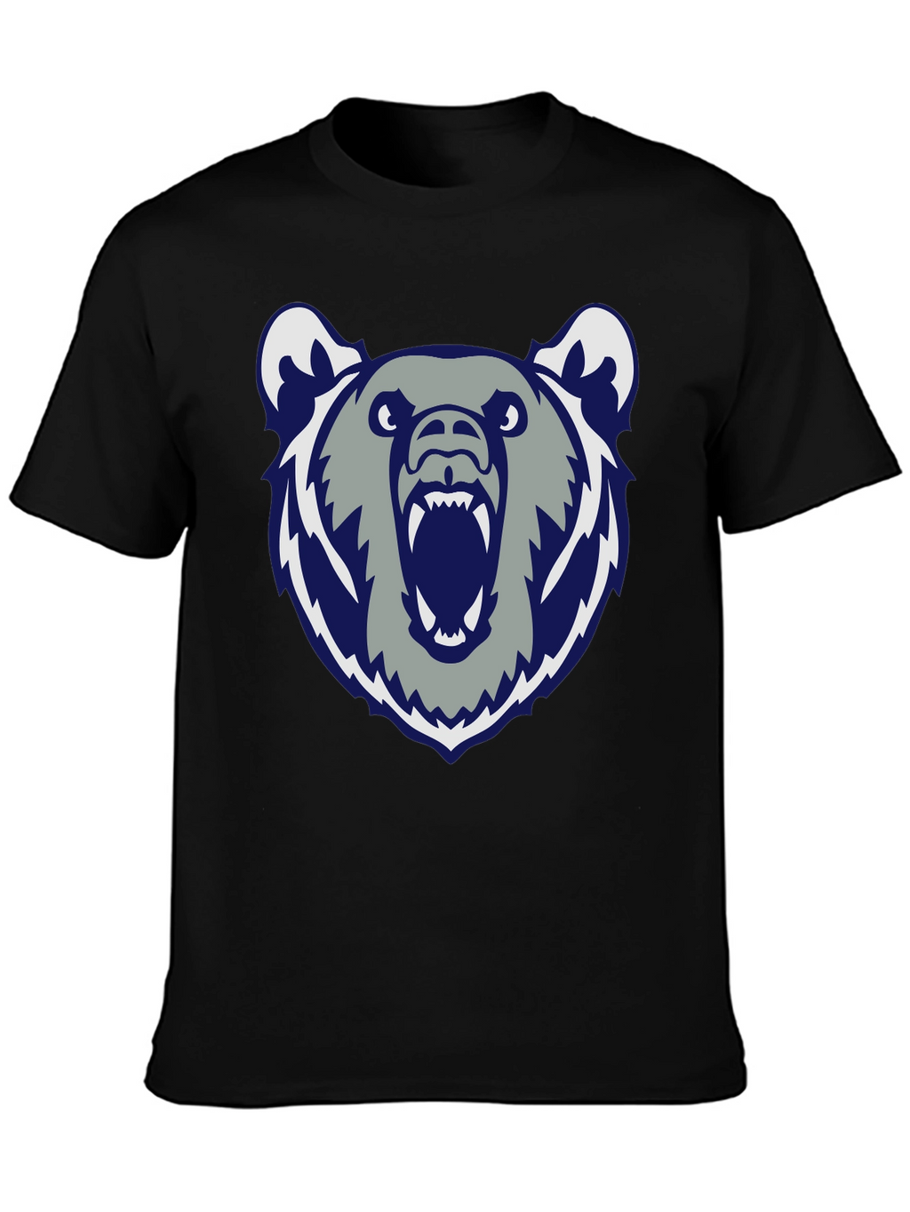 Mens Black Bear Graphic Tee