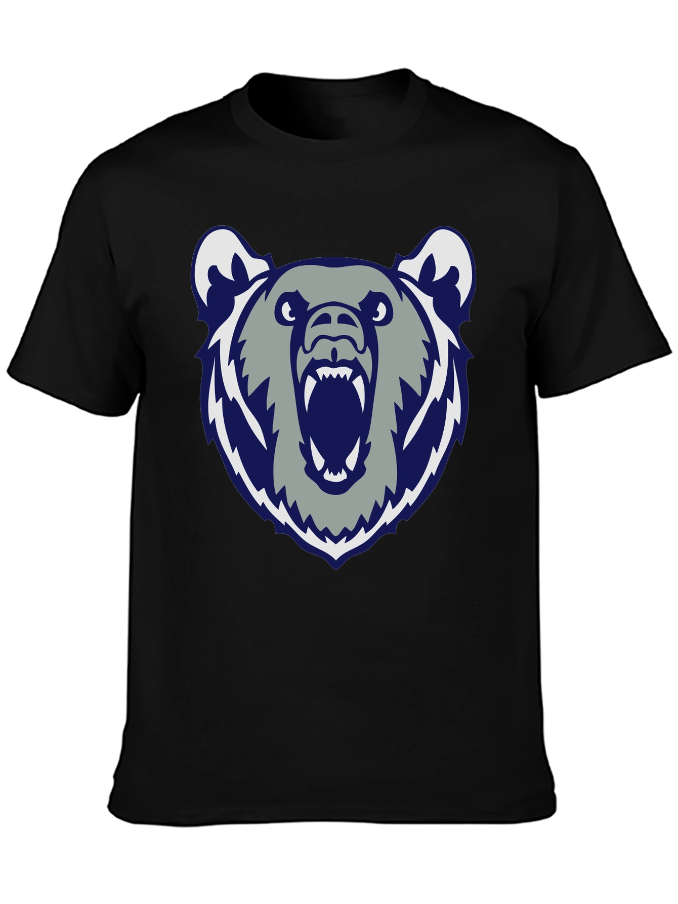Mens Black Bear Graphic Tee