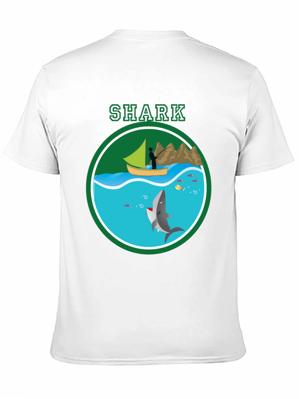 Shark Graphic Print T-Shirt Casual Style