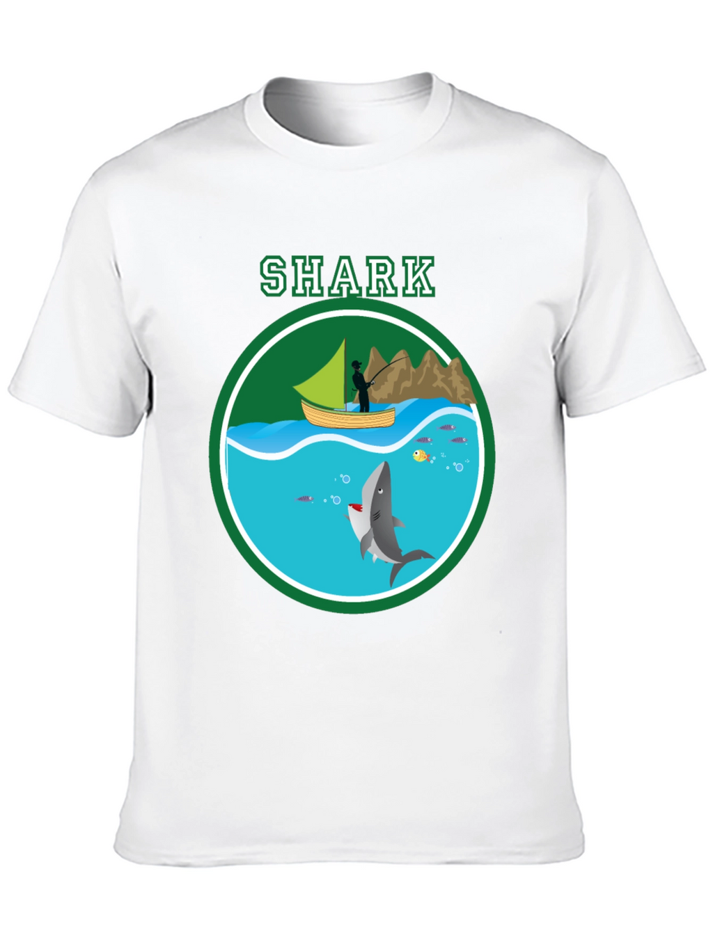 Shark Graphic Print T-Shirt Casual Style