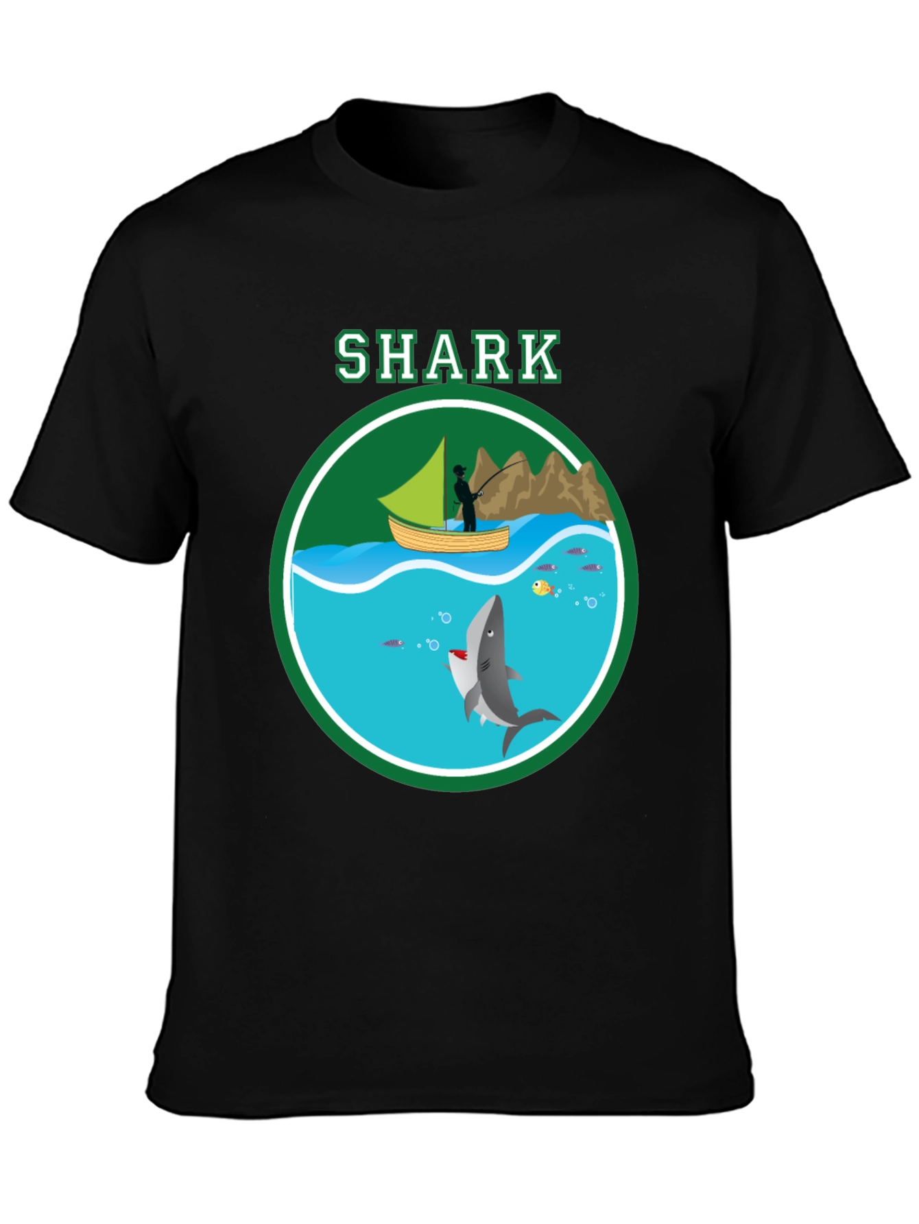 Shark Graphic Print T-Shirt Casual Style