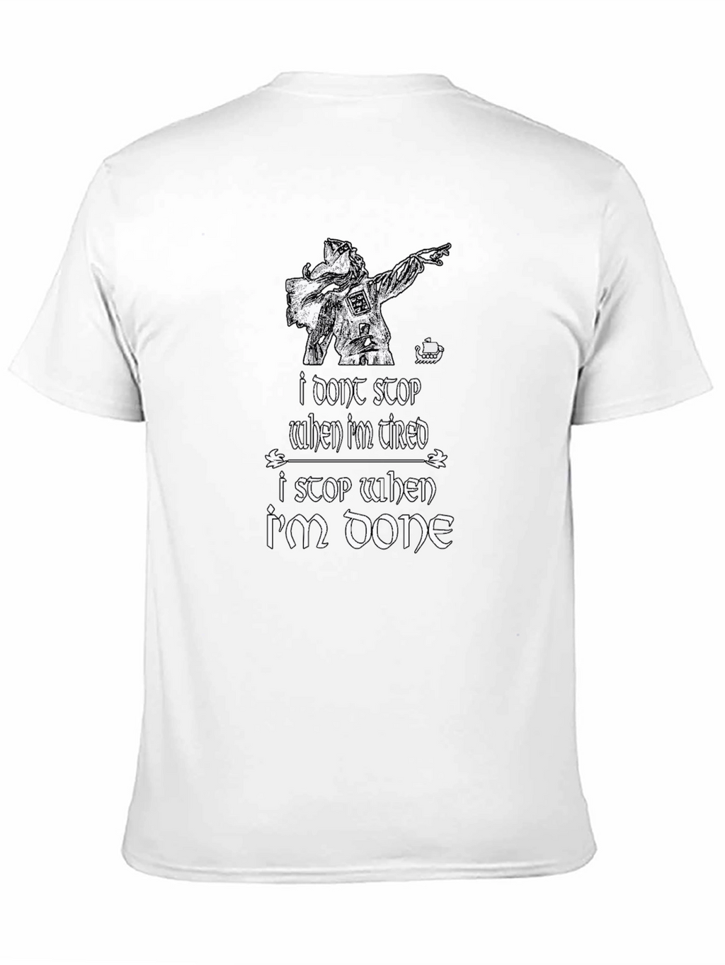 Viking Warrior Mens Black Graphic Tee