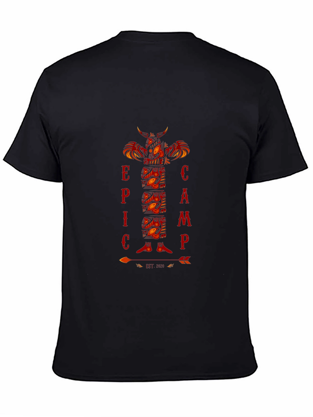 Epic Camp Totem Pole Graphic T-Shirt
