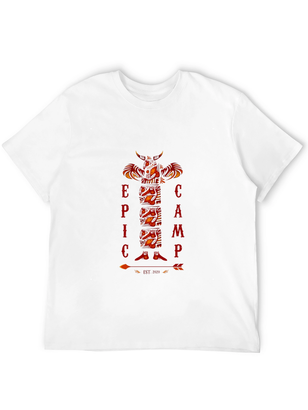 Epic Camp Totem Pole Graphic T-Shirt