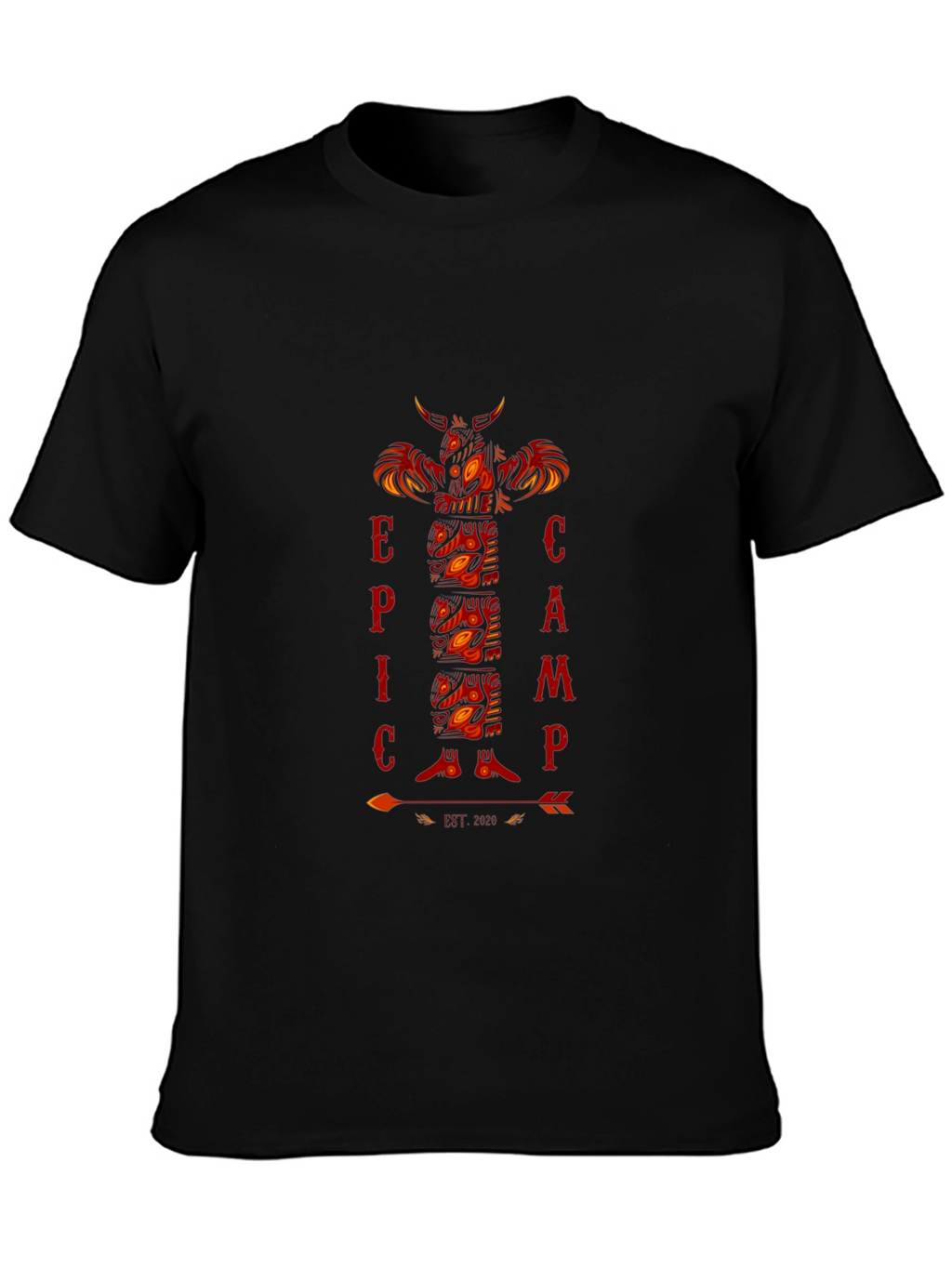 Epic Camp Totem Pole Graphic T-Shirt