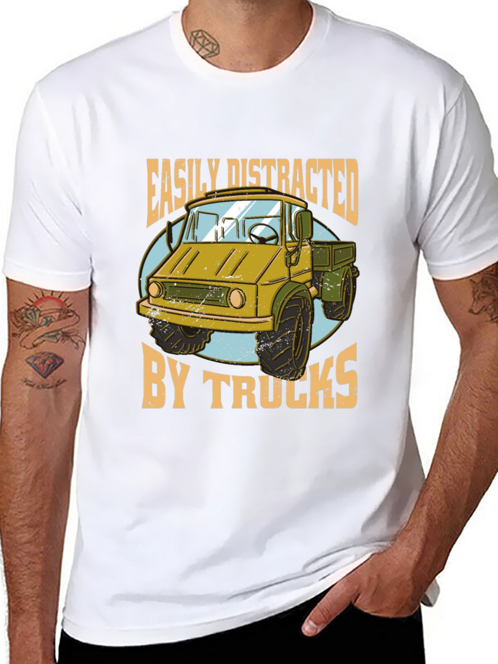 Easily Distracted by Trucks Graphic Tee