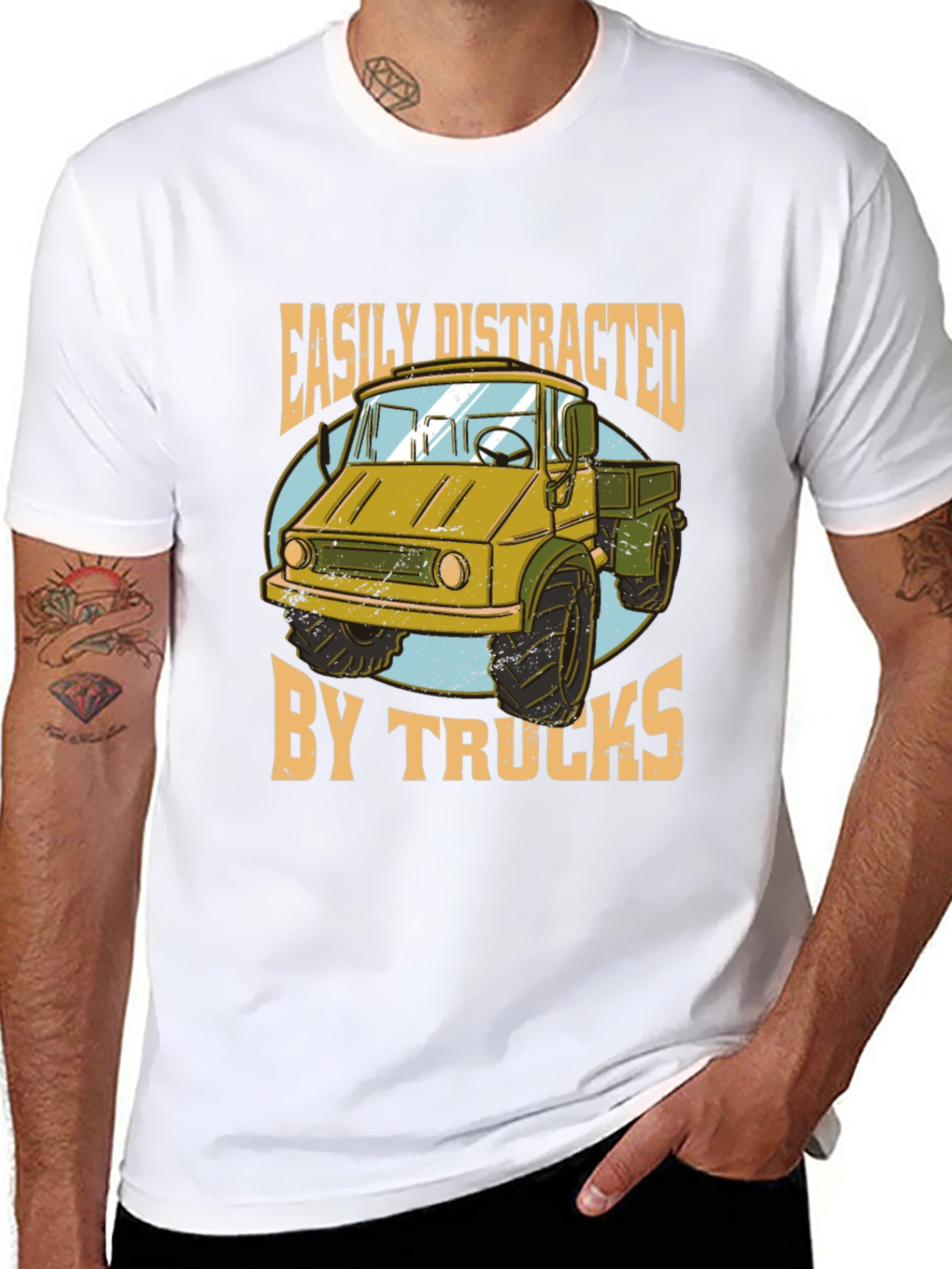 Easily Distracted by Trucks Graphic Tee