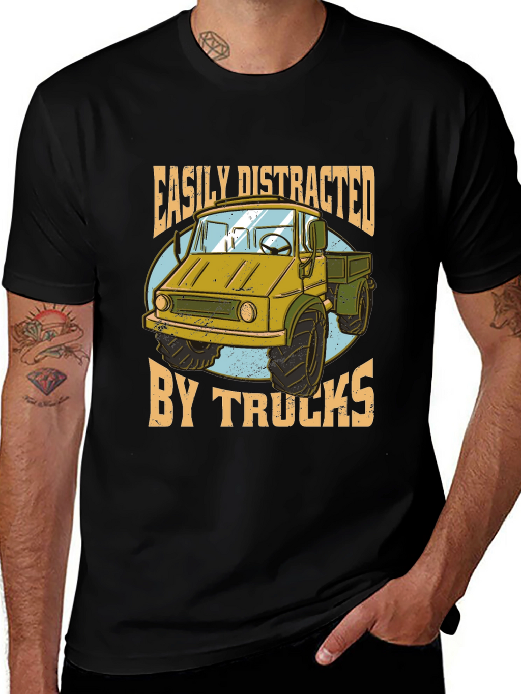Easily Distracted by Trucks Graphic Tee