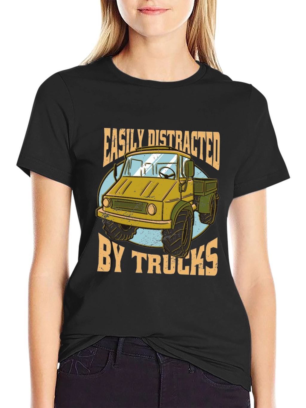 Easily Distracted by Trucks Graphic Tee