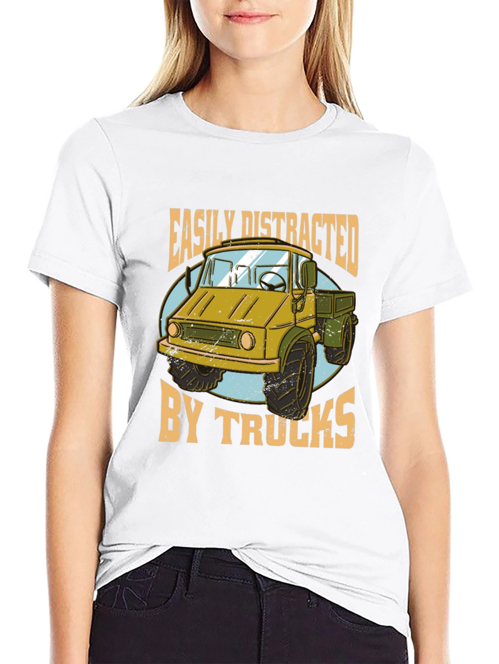 Easily Distracted by Trucks Graphic Tee