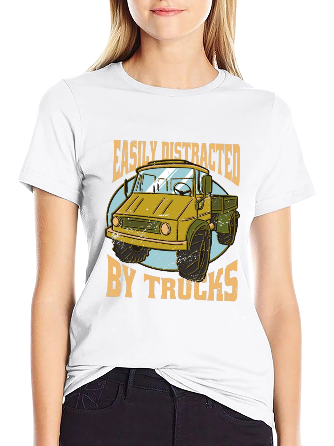 Easily Distracted by Trucks Graphic Tee