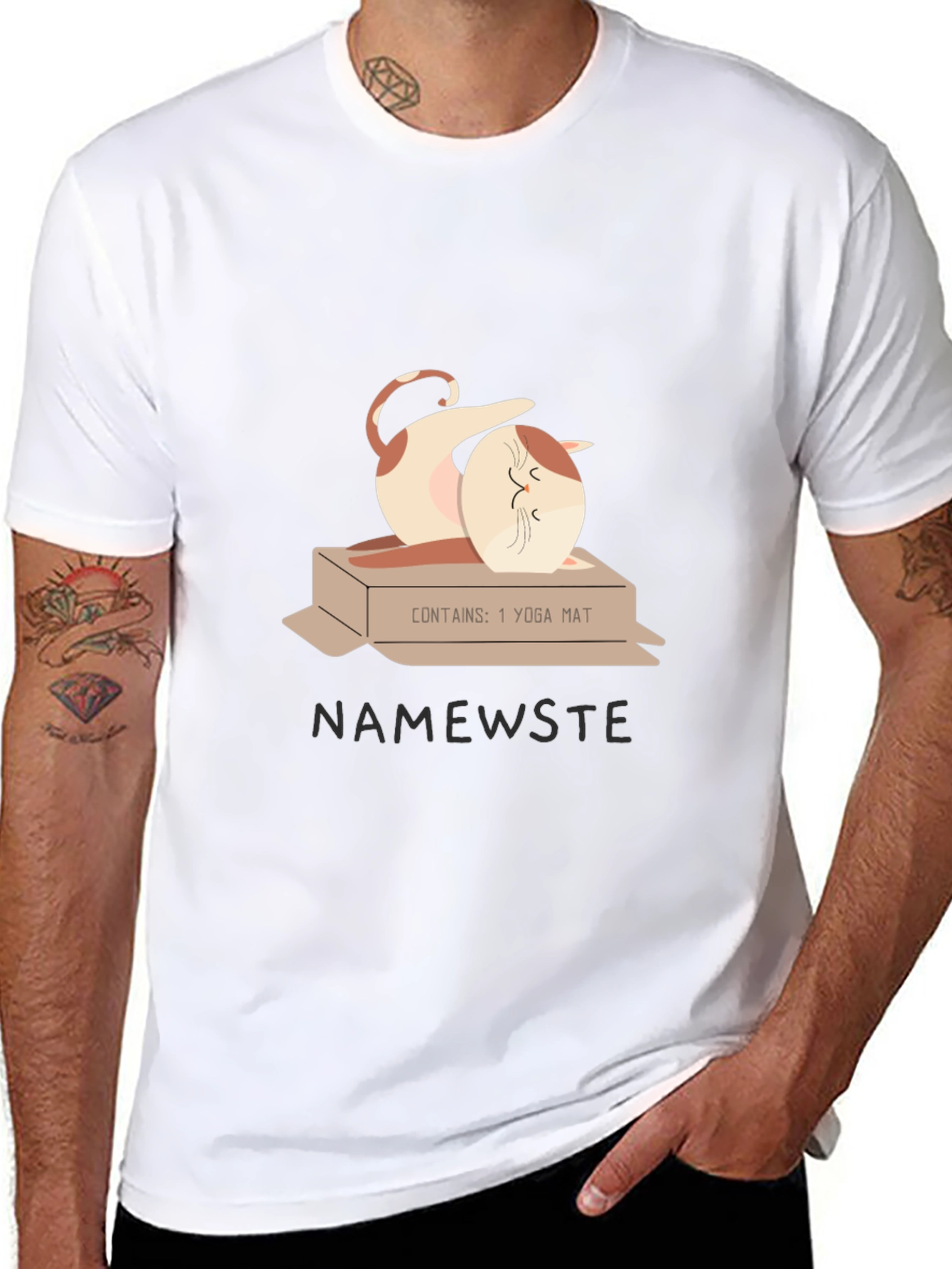 Nameweste Yoga Cat T-Shirt
