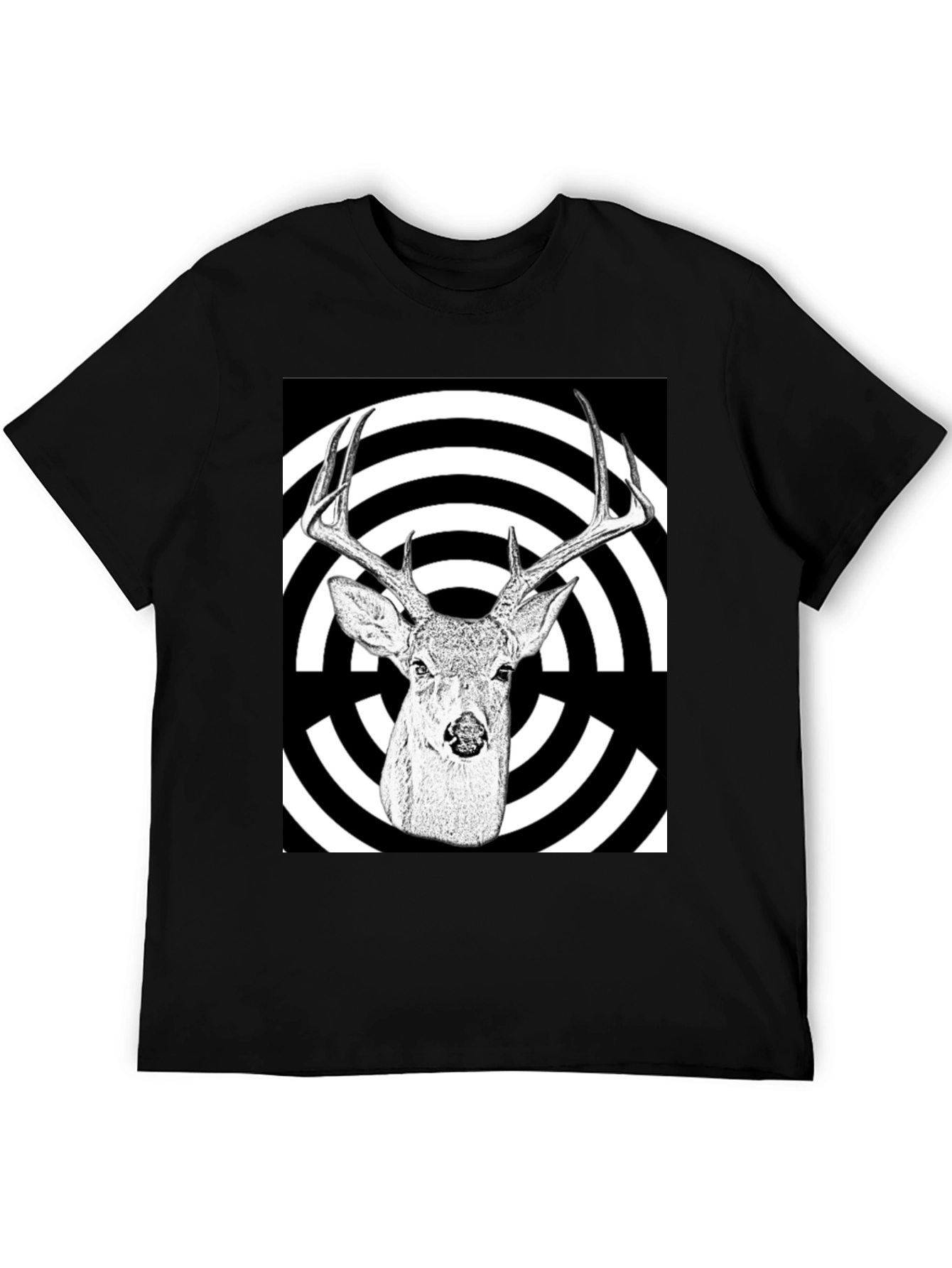 Deer Target T-Shirt - Black Graphic Tee