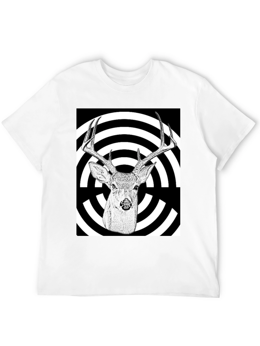Deer Target T-Shirt - Black Graphic Tee