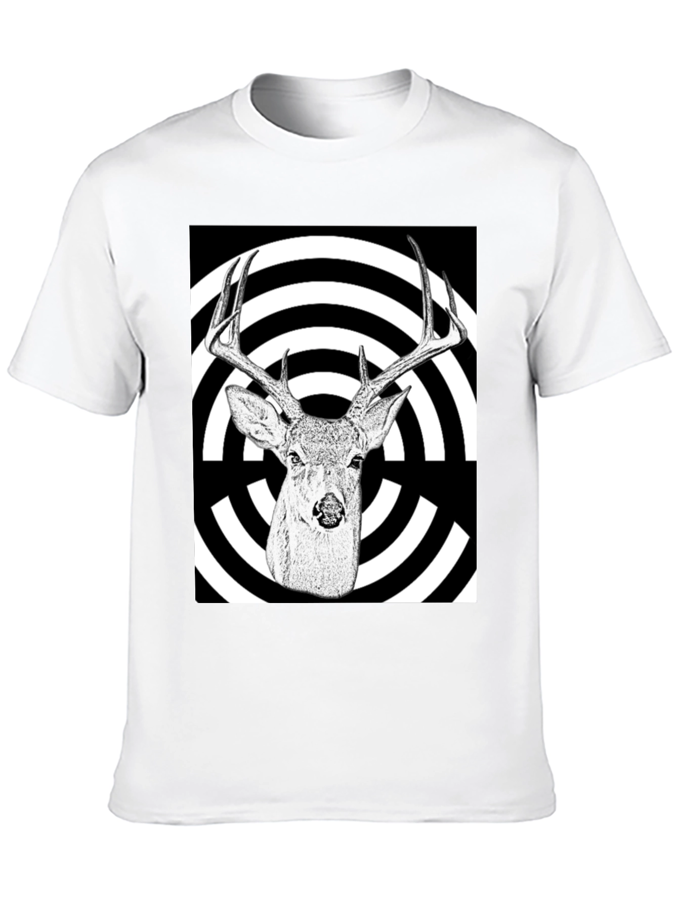 Deer Target T-Shirt - Black Graphic Tee