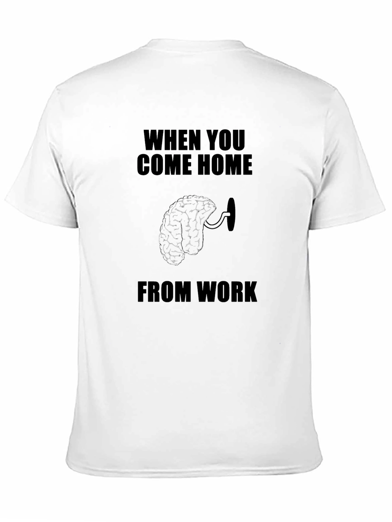 Brain Dead From Work Black Graphic T-Shirt