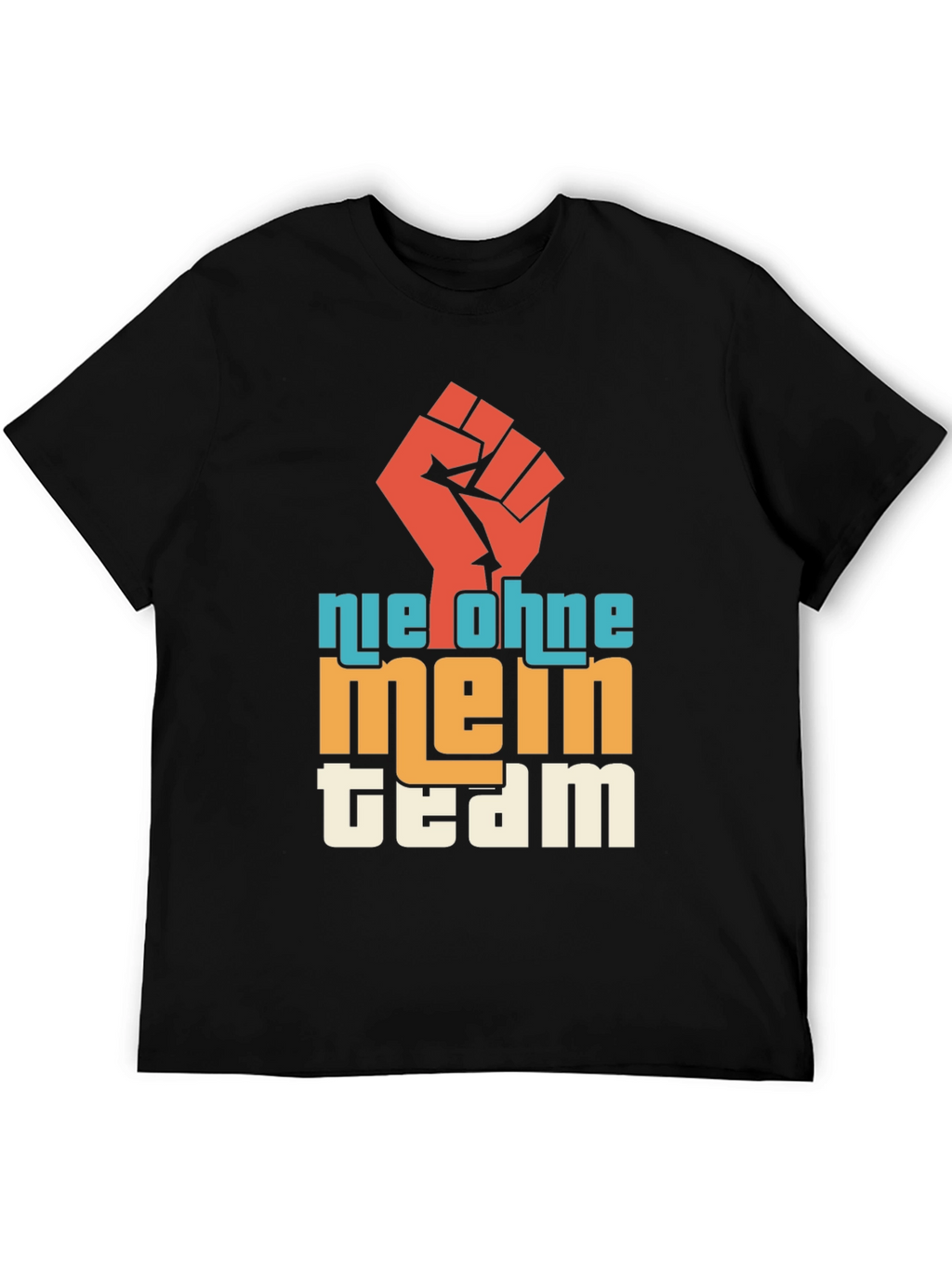 Nie Ohne Mein Team Graphic Tee - Black