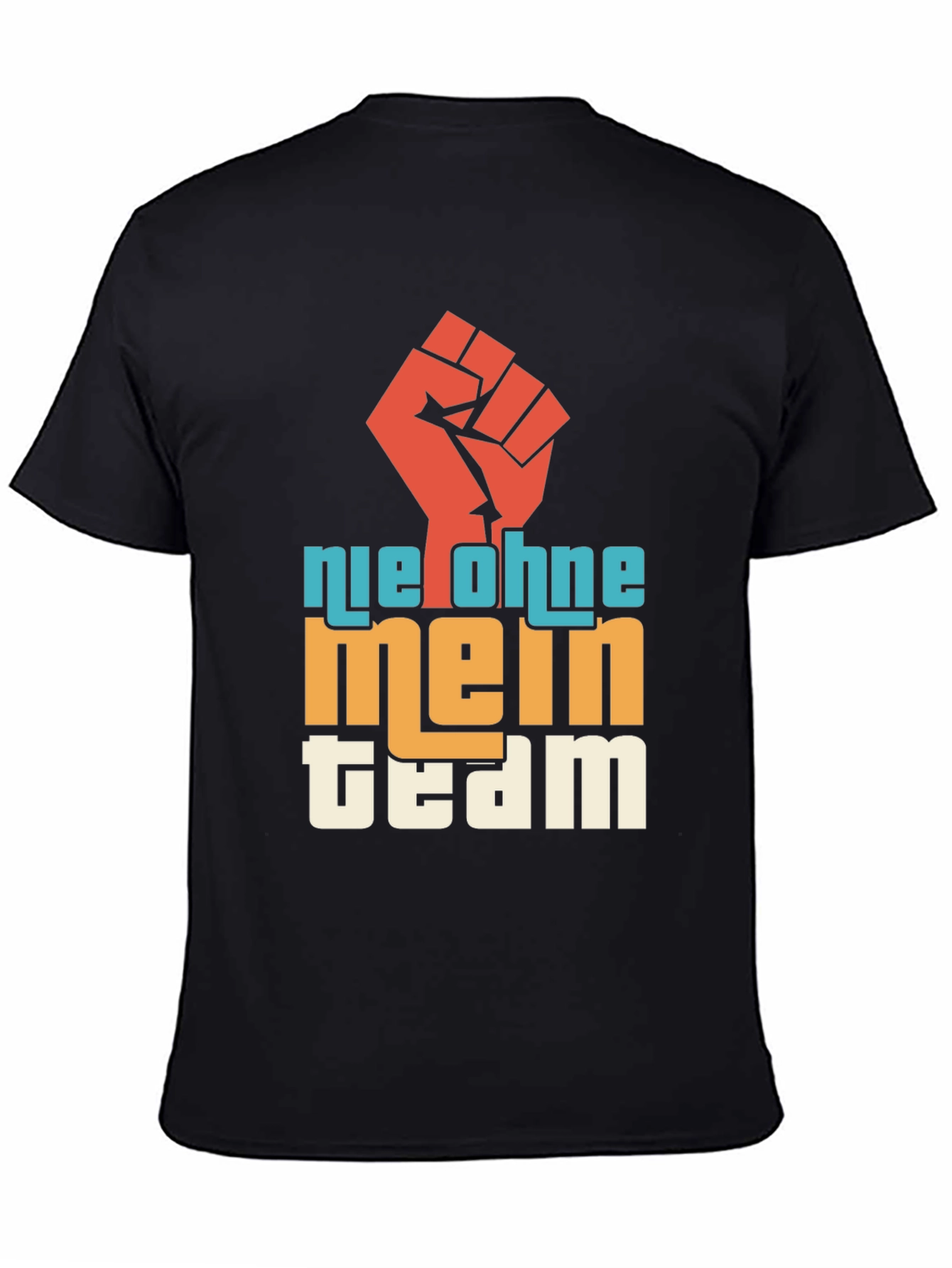 Nie Ohne Mein Team Graphic Tee - Black