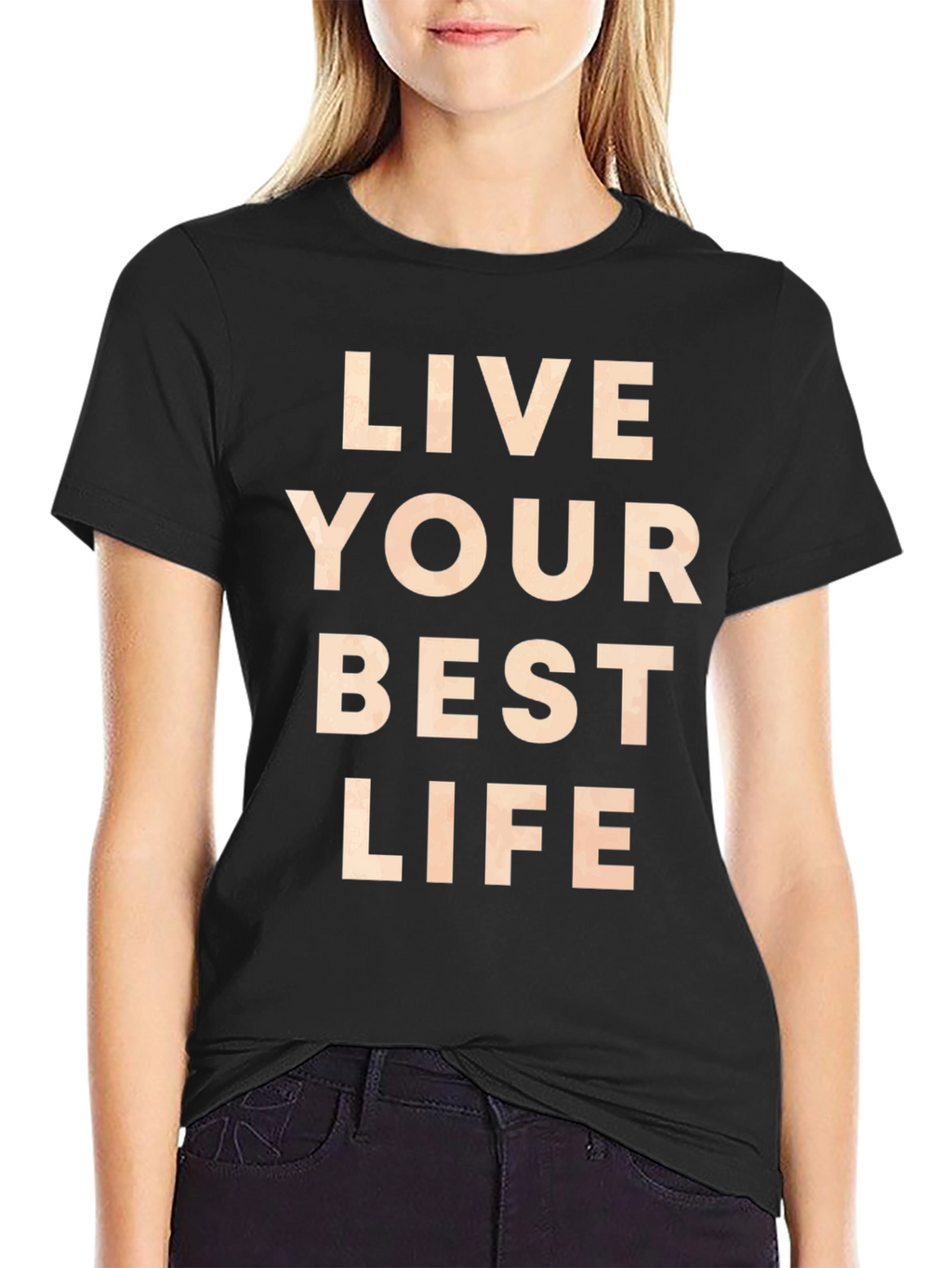 Live Your Best Life Black Graphic Tee
