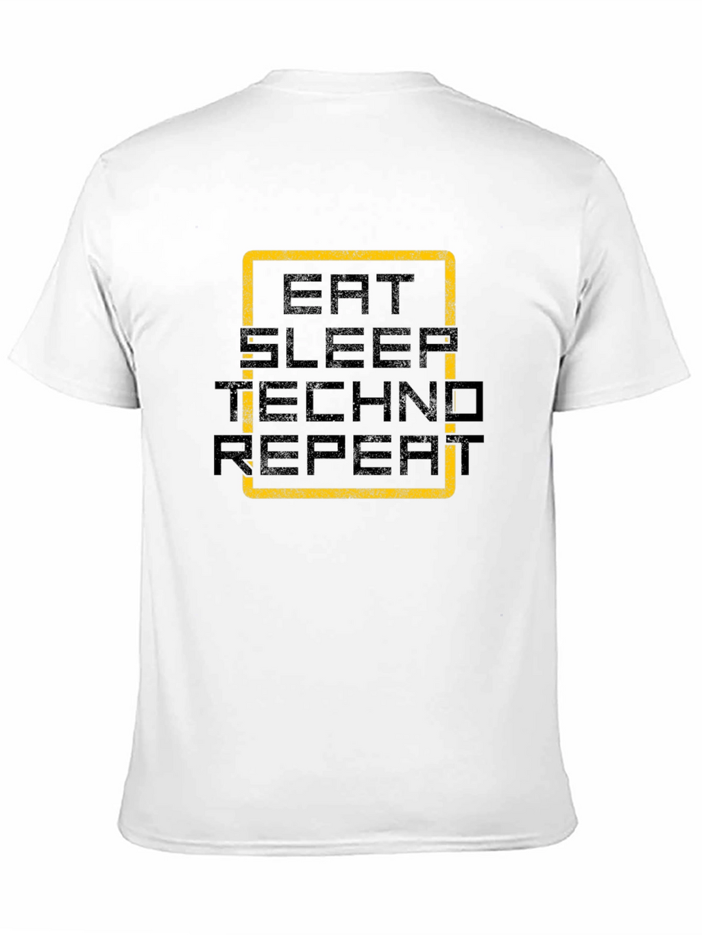 Eat Sleep Techno Repeat Black Graphic Tee