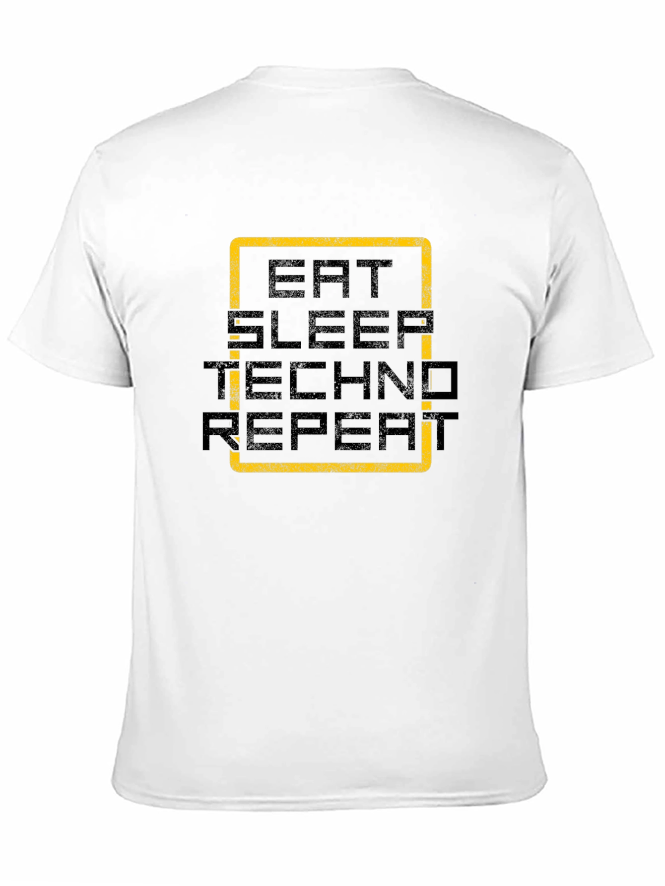 Eat Sleep Techno Repeat Black Graphic Tee