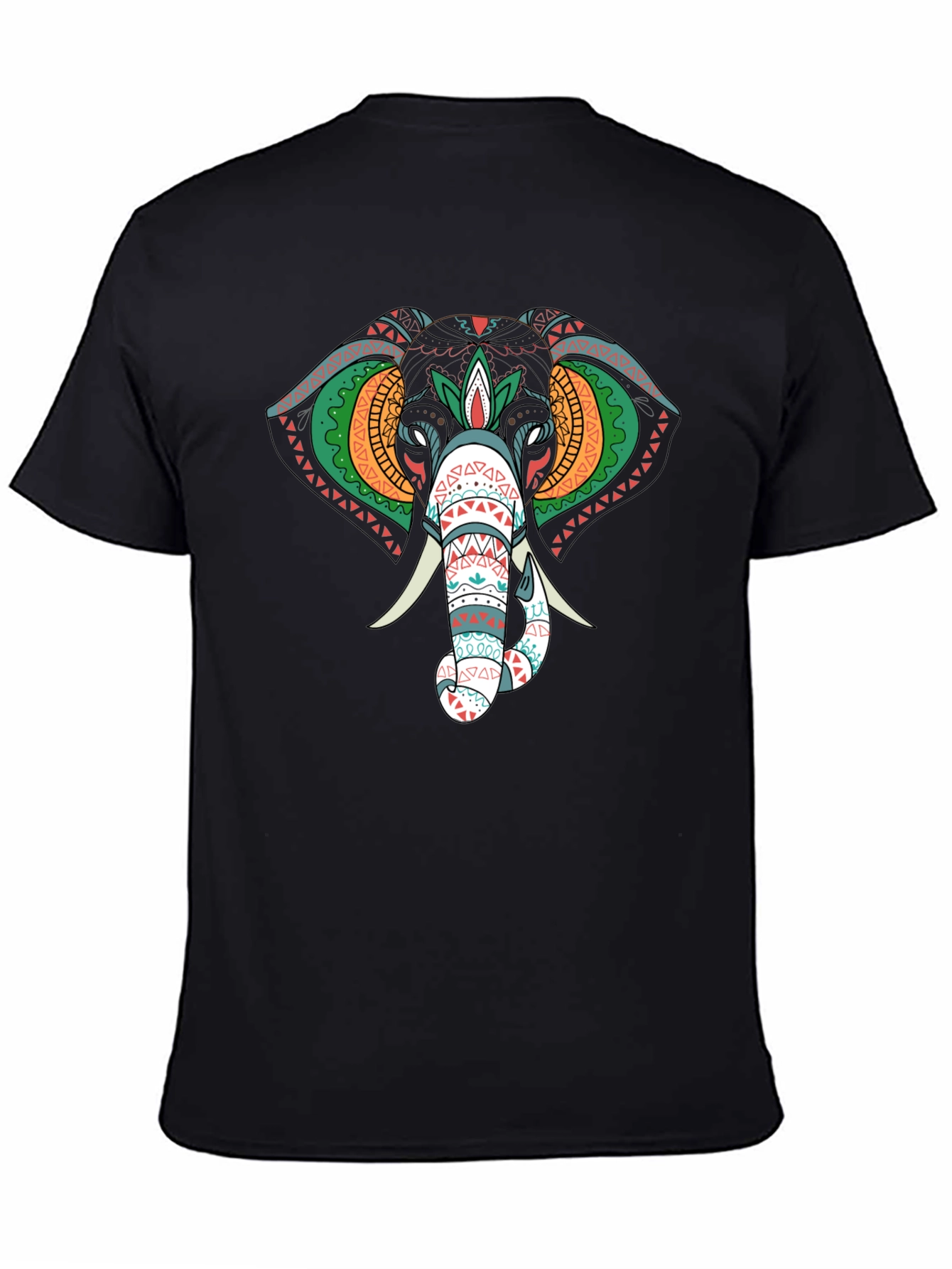 Elephant Graphic Black T-Shirt