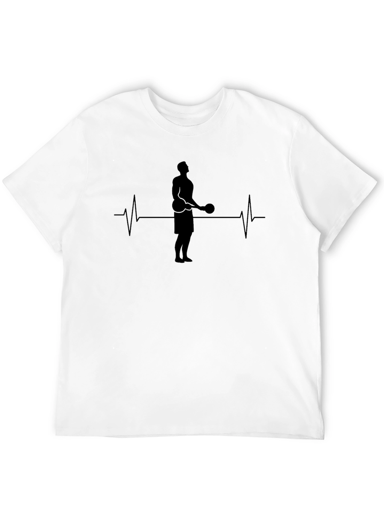Weightlifter Heartbeat T-Shirt - Gym Lover Tee