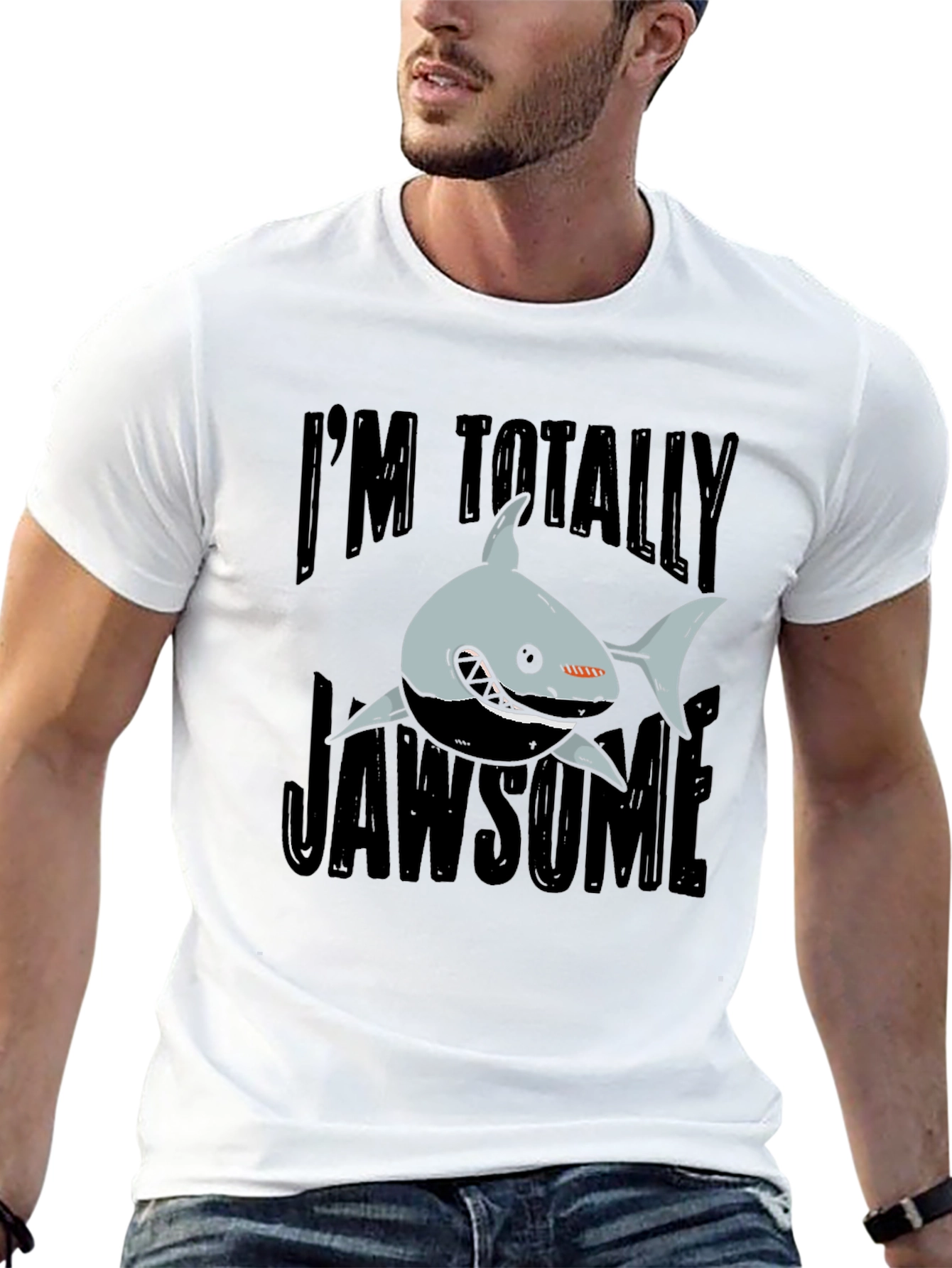 Jawsome Shark Graphic T-Shirt - Funny Shark Lover Tee
