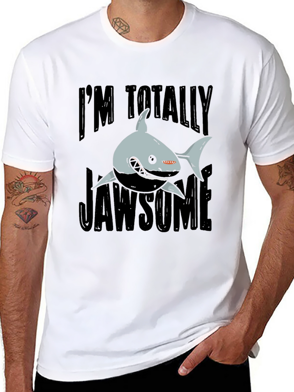 Jawsome Shark Graphic T-Shirt - Funny Shark Lover Tee