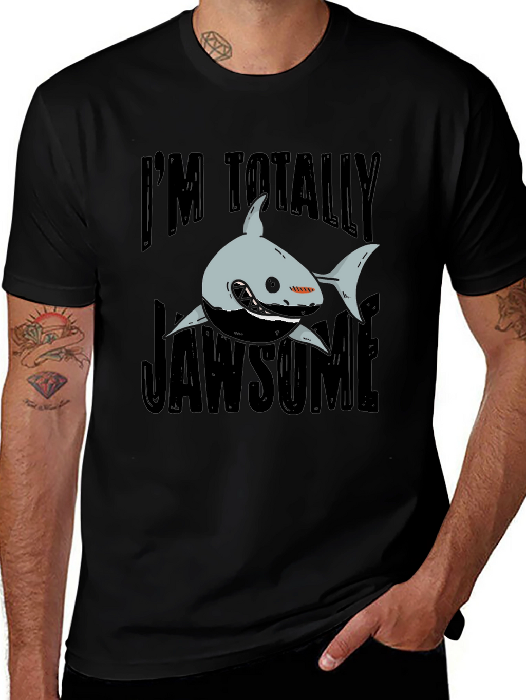 Jawsome Shark Graphic T-Shirt - Funny Shark Lover Tee