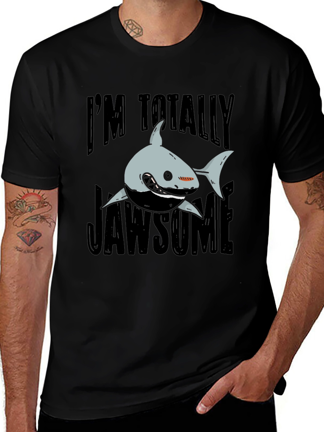 Jawsome Shark Graphic T-Shirt - Funny Shark Lover Tee