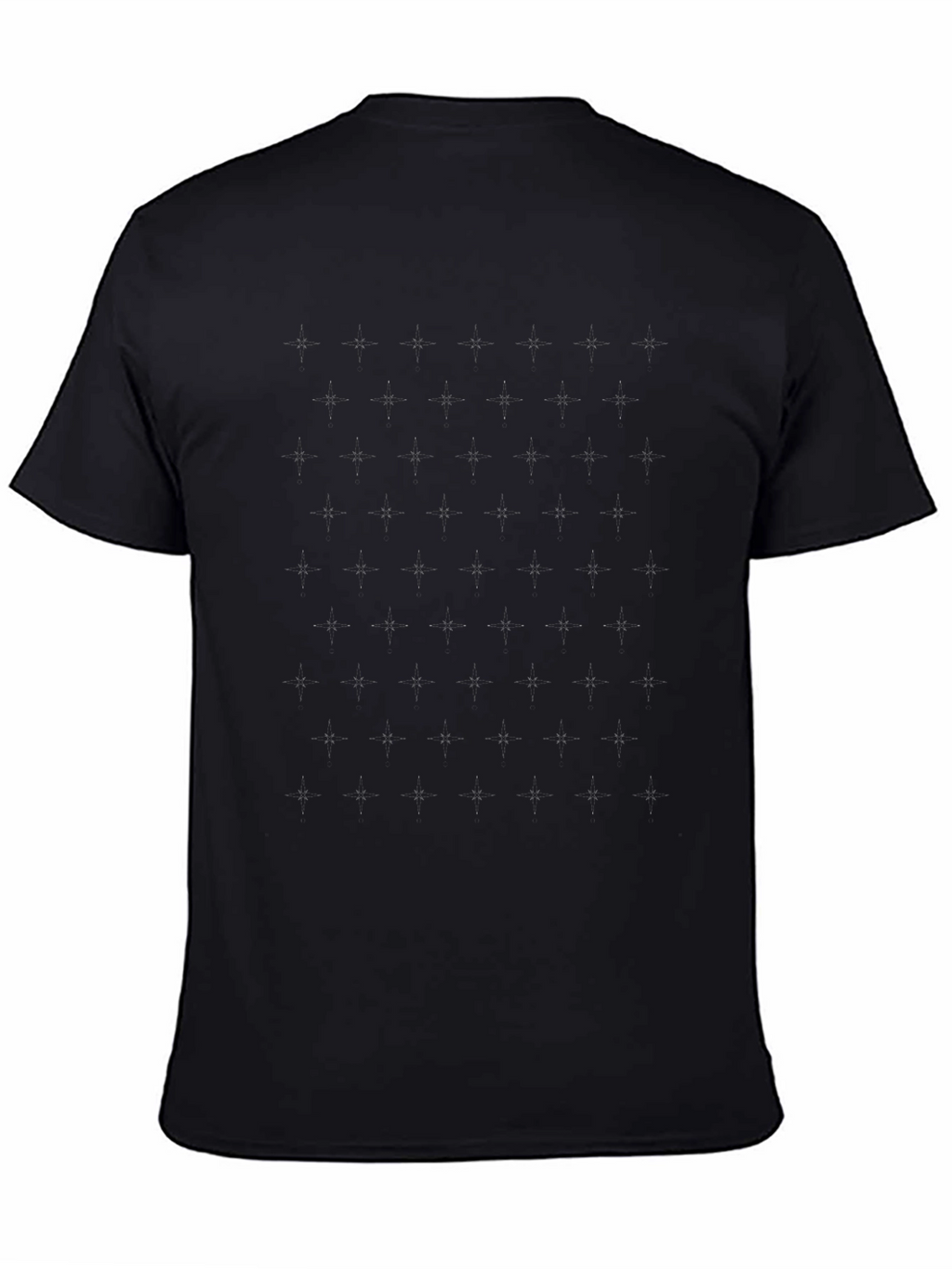 Subtle Pattern Black T-Shirt | Modern Style