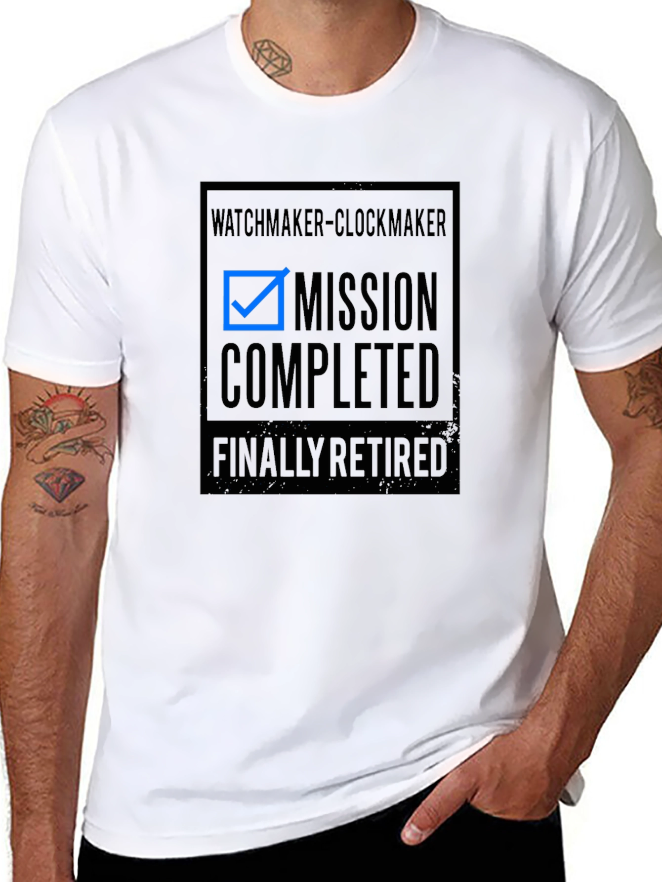 Retired Watchmaker Clockmaker Mission Completed T-Shirt
