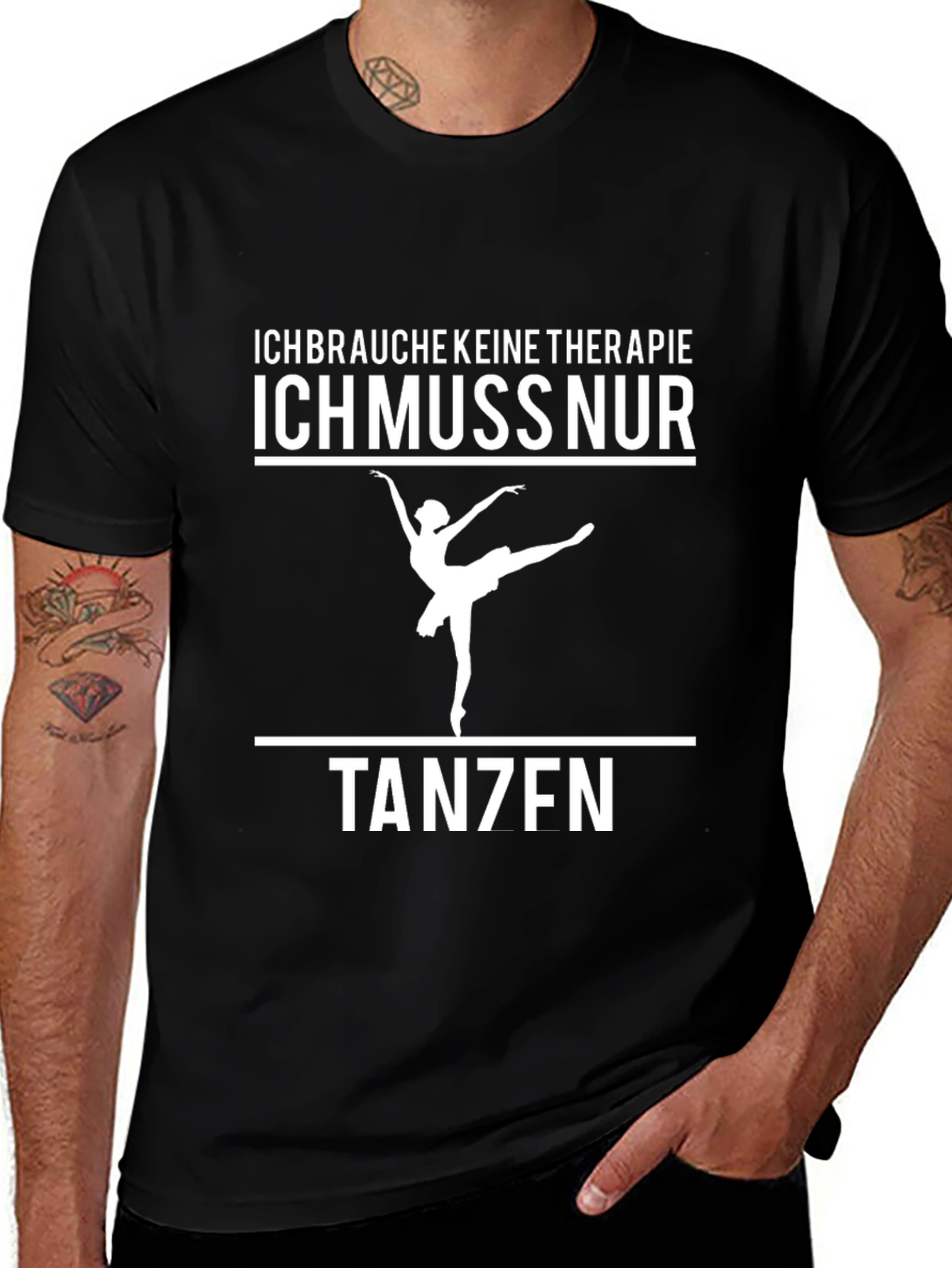 Dance Therapy T-Shirt - German Text Design
