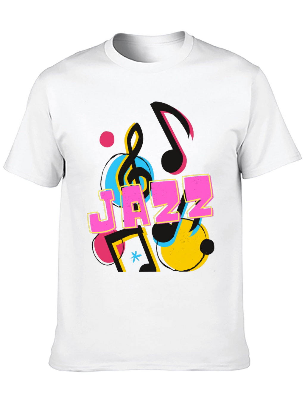 Jazz Graphic Print Crew Neck T-Shirt