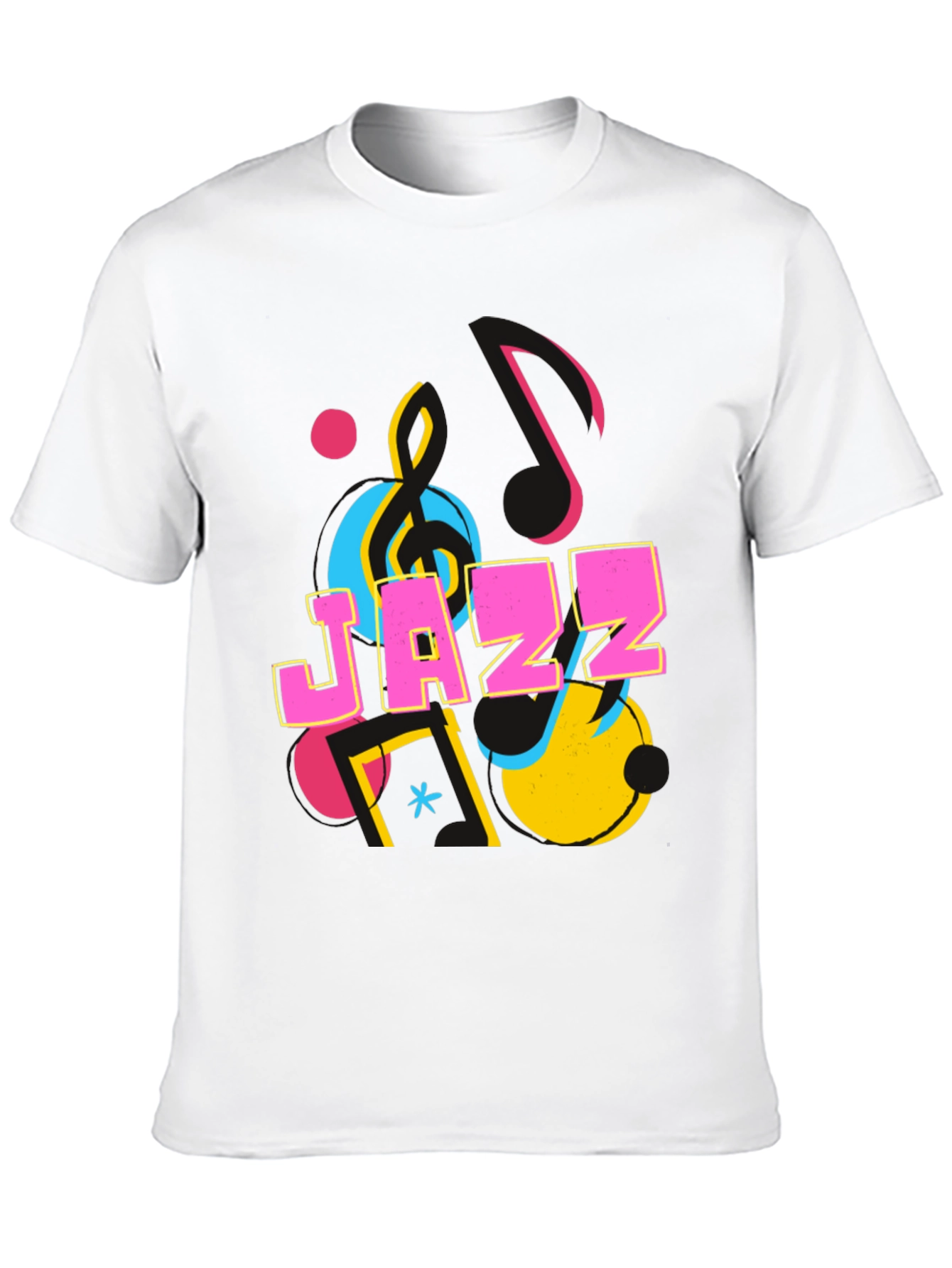 Jazz Graphic Print Crew Neck T-Shirt
