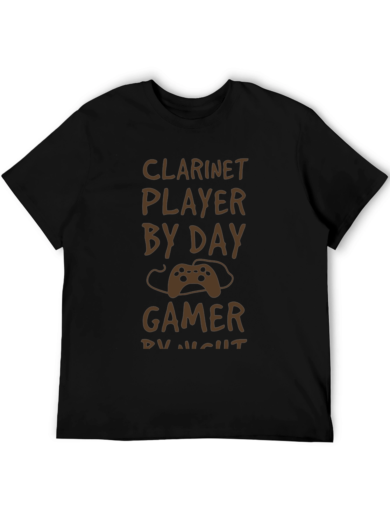 Clarinet Player by Day Gamer by Night T-Shirt