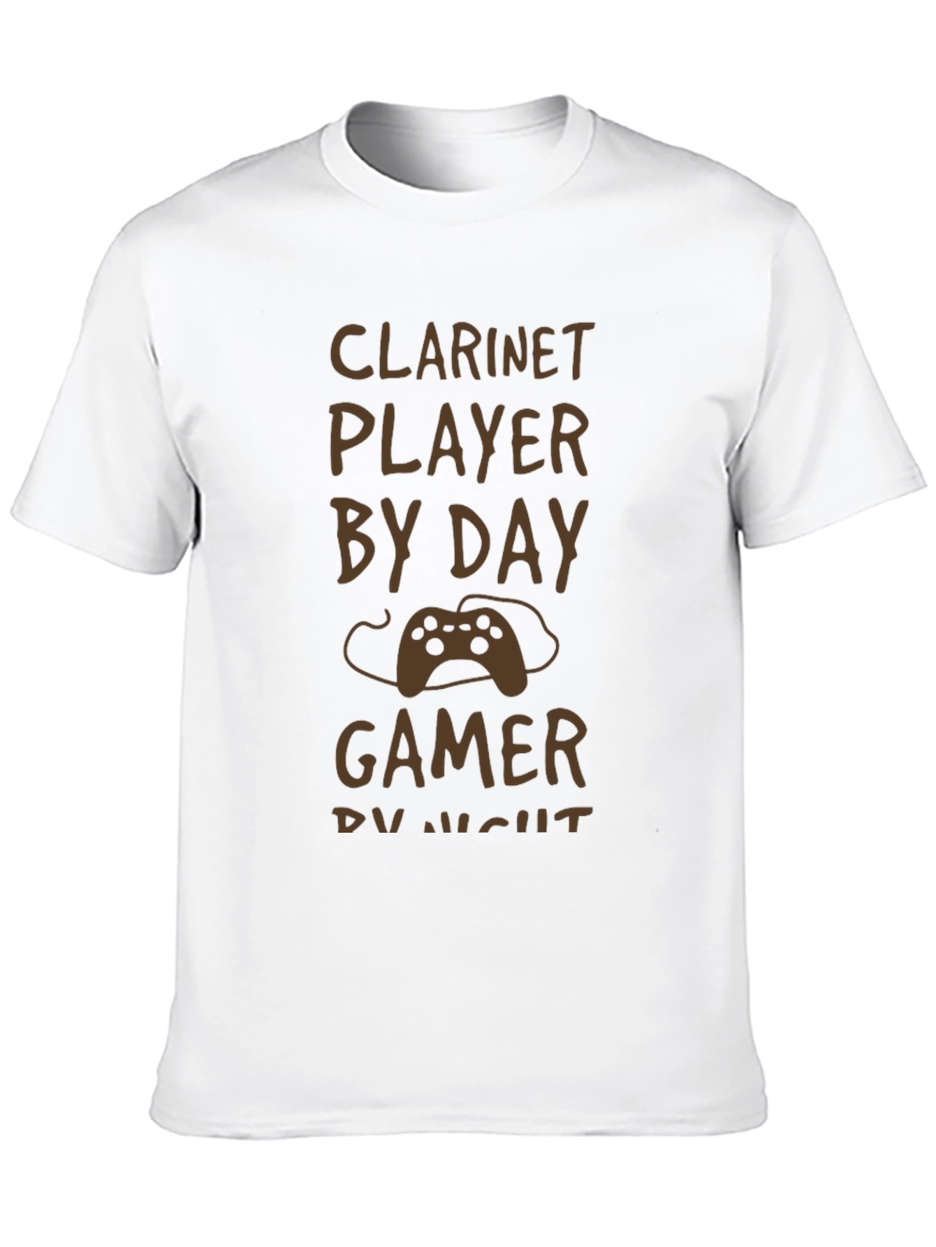 Clarinet Player by Day Gamer by Night T-Shirt