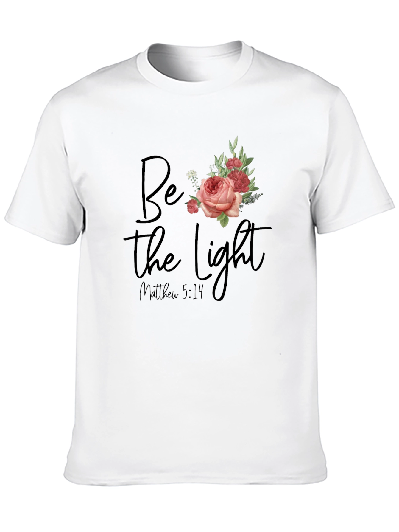 Be The Light Floral Graphic T-Shirt