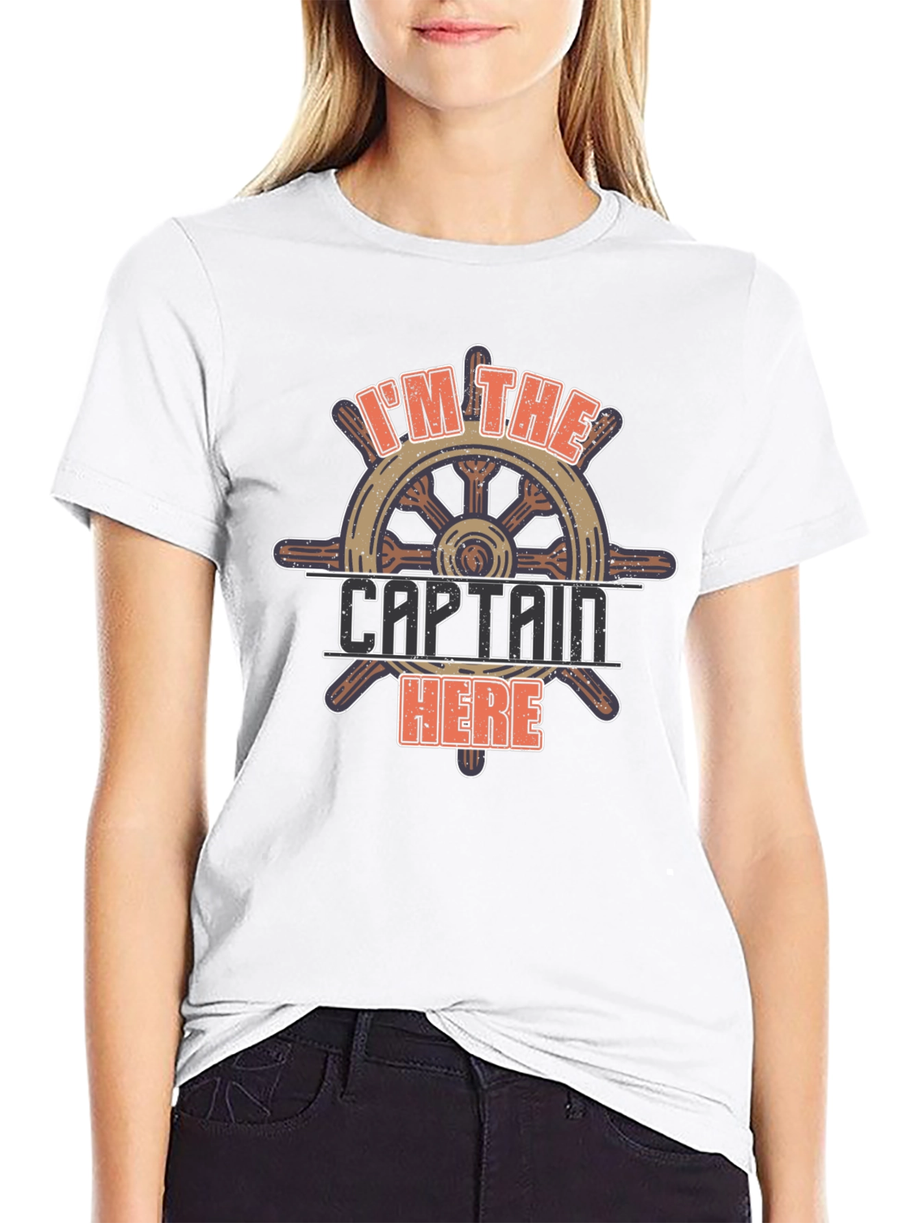 Im The Captain Here Graphic T-Shirt