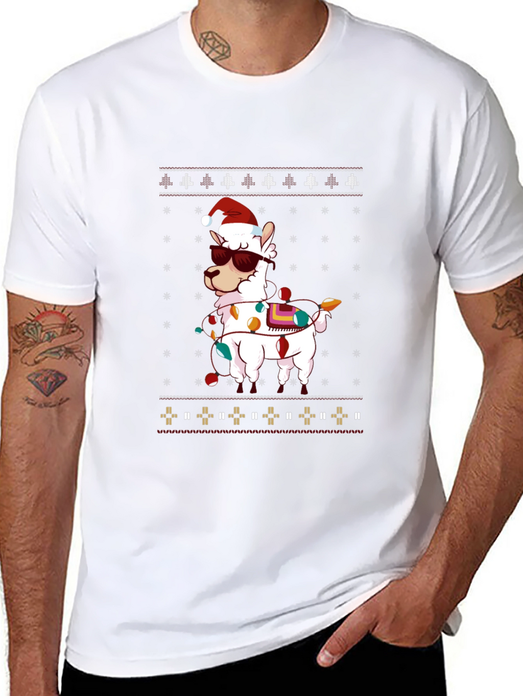 Llama Christmas T-Shirt
