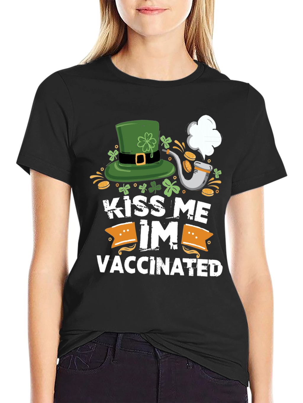 Kiss Me Im Vaccinated St. Patricks Day T-Shirt