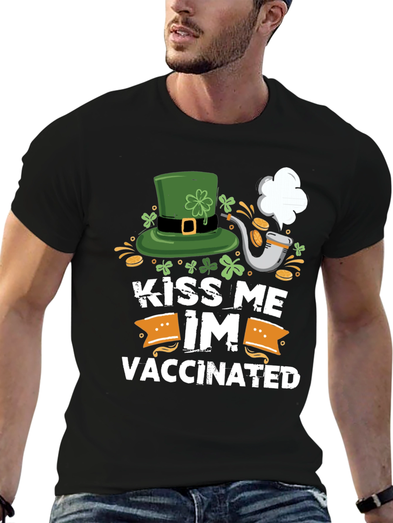 Kiss Me Im Vaccinated St. Patricks Day T-Shirt