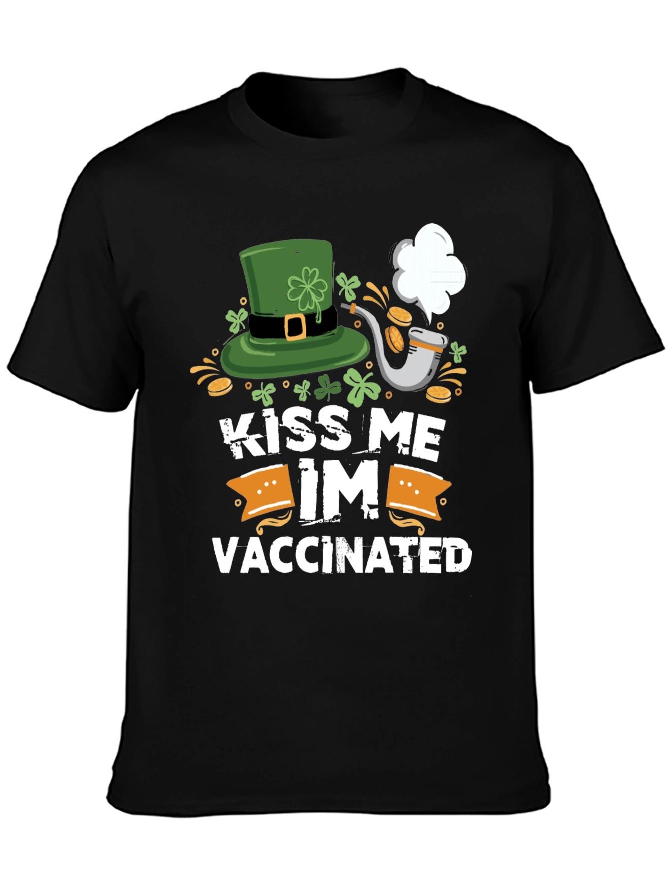 Kiss Me Im Vaccinated St. Patricks Day T-Shirt