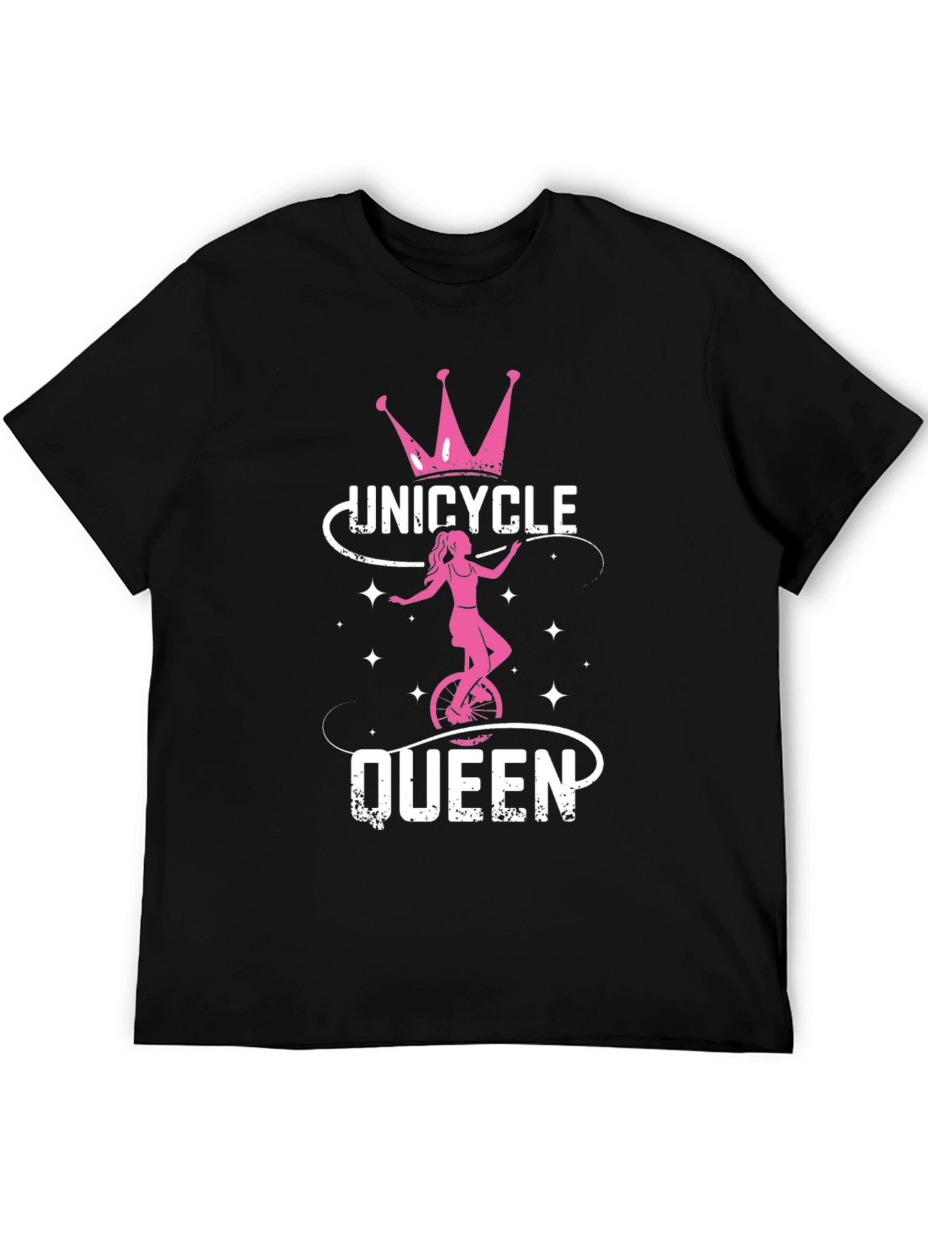Unicycle Queen Black T-Shirt