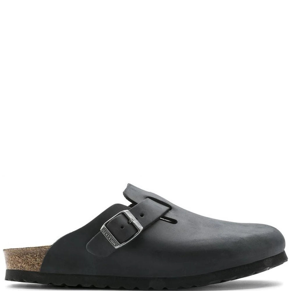 Birkenstock Boston Oiled Leather in Black