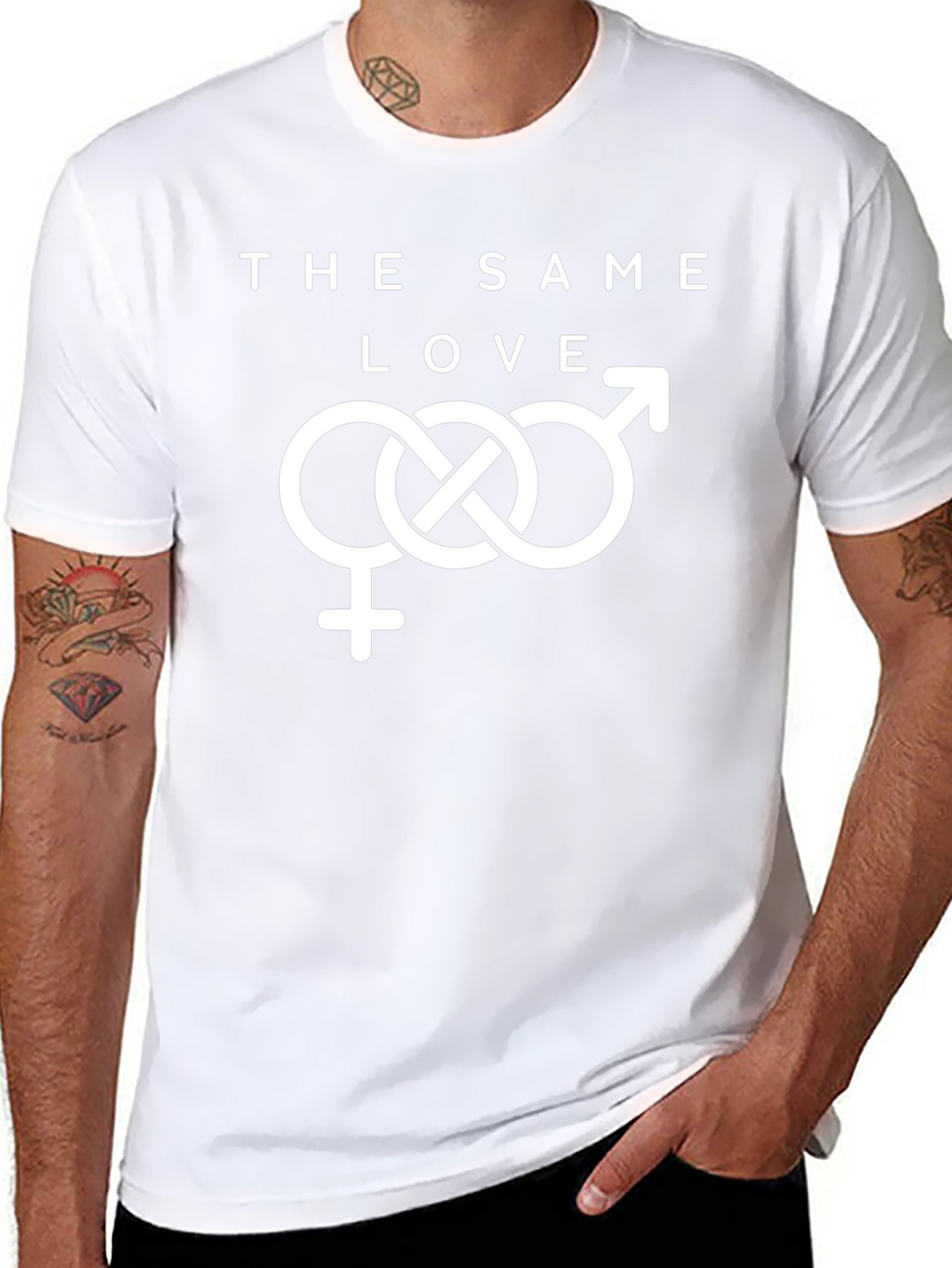 The Same Love Unisex T-Shirt - Black